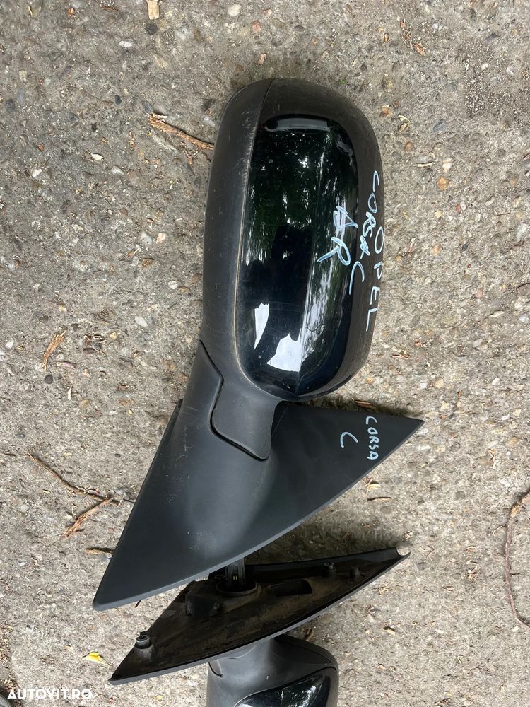 Oglinda stanga/Oglinda dreapta Opel Corsa C negru electrica - 4
