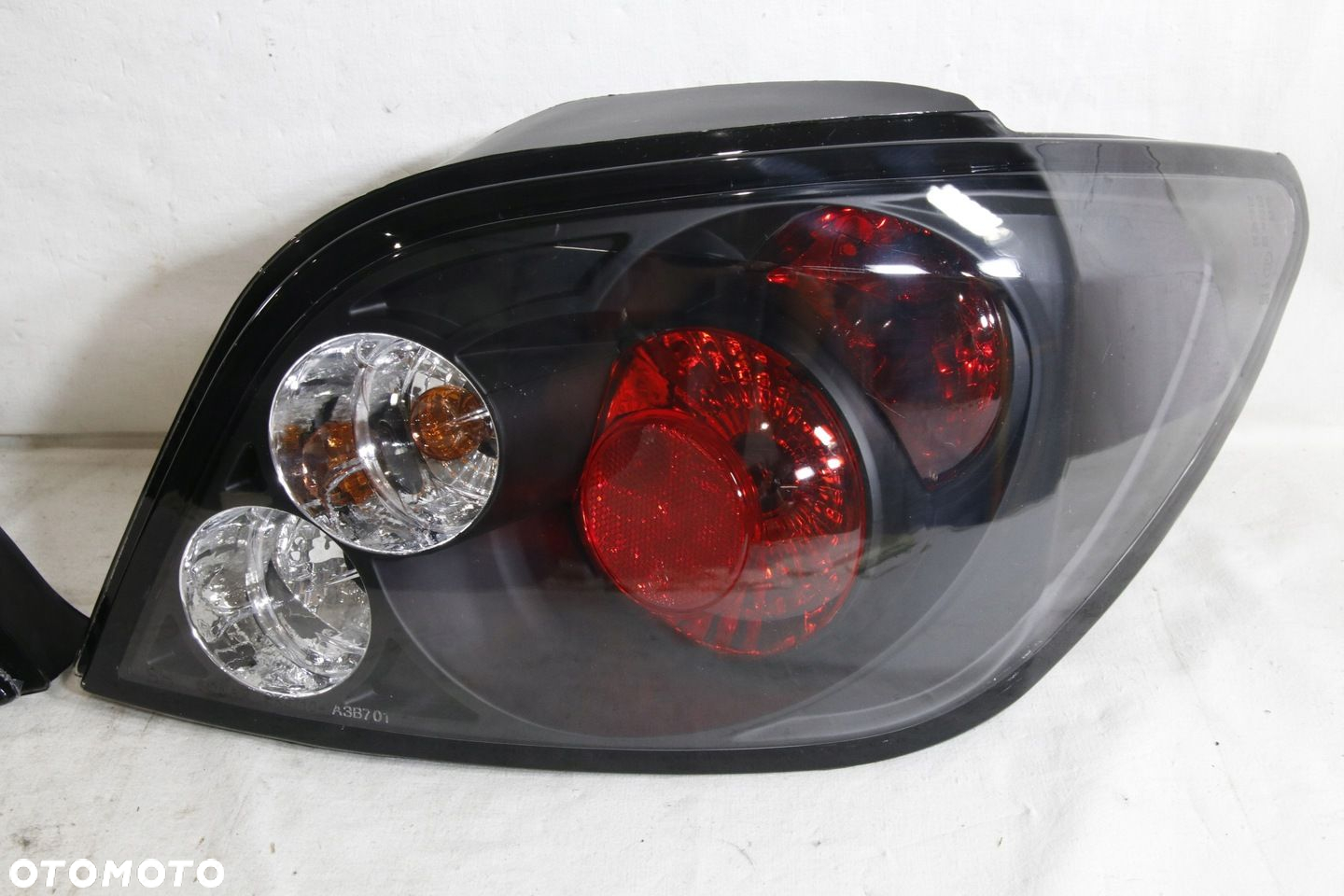 Lampy tyl ne blotnik kpl Tuning Lexus look Black Czarne Peugeot 307 01 Lift - 3