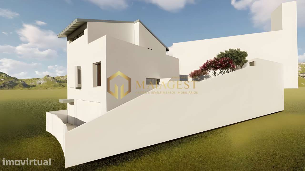 Terreno com Projeto Aprovado para Moradia T3 Pronto a Construir - Grande imagem: 2/6