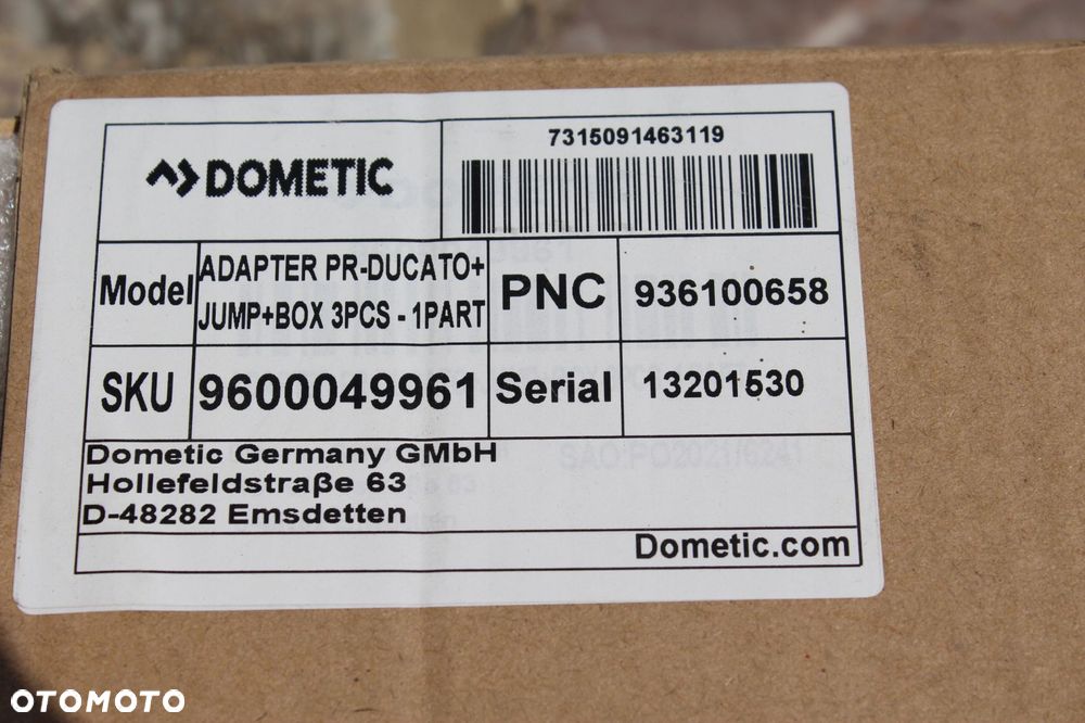 adapter do markizy dometic pr2000 pr2500 h2 ducato jumper boxer - 6