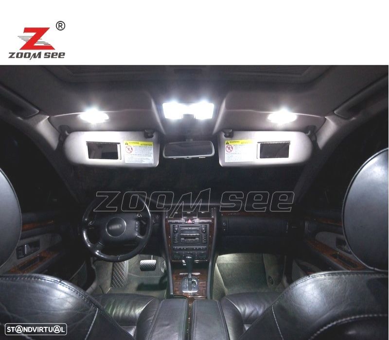 KIT COMPLETO DE 31 LÂMPADAS LED INTERIOR PARA AUDI A8 S8 D2 QUATTRO 1997 -2002 - 4