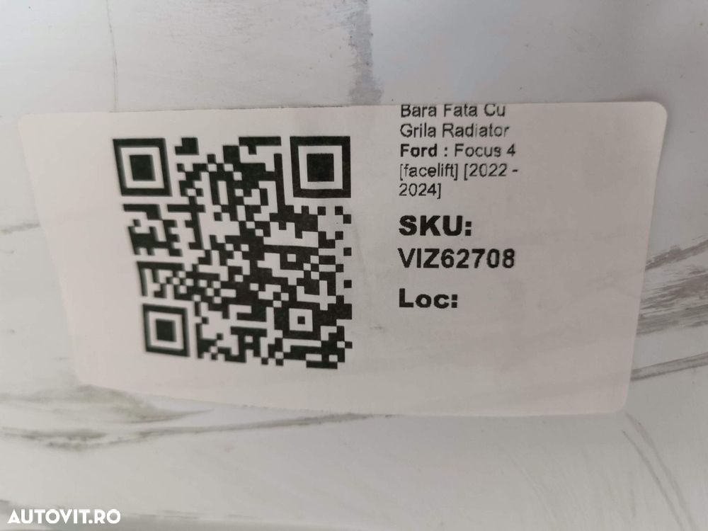 Bara Fata Cu Grila Radiator Ford  Focus 4 [facelift] 2022 2023 2024 Or - 8