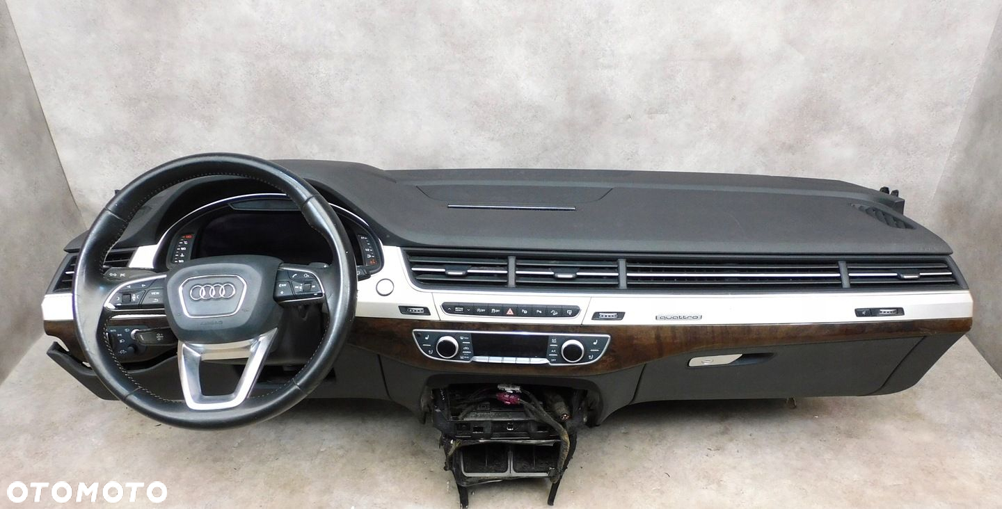 AUDI Q7 4M KOMPLETNA DESKA ROZDZIECZA KOKPIT KONSOLA AIRBAG HEAD UP MMI - 2