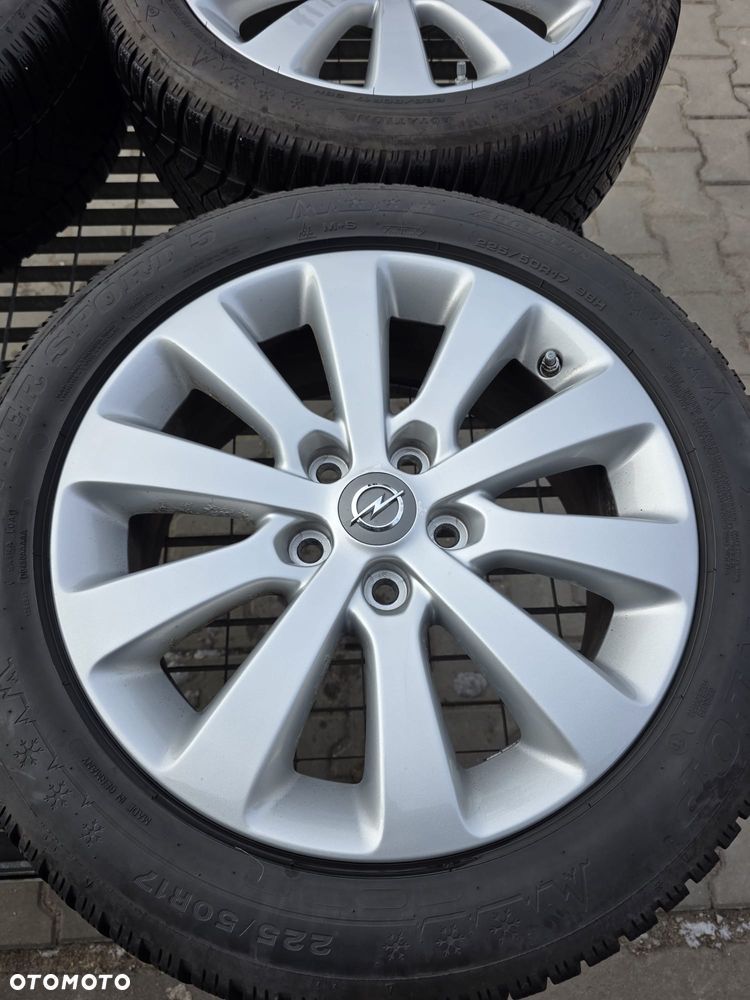 OPEL ASTRA J ZAFIRA C INSIGNIA B KOŁA 5X115 FELGI ALUMINIOWE R17 OPONY 225/50 ZIMOWE DUNLOP +CZUJNIKI TPMS - 2