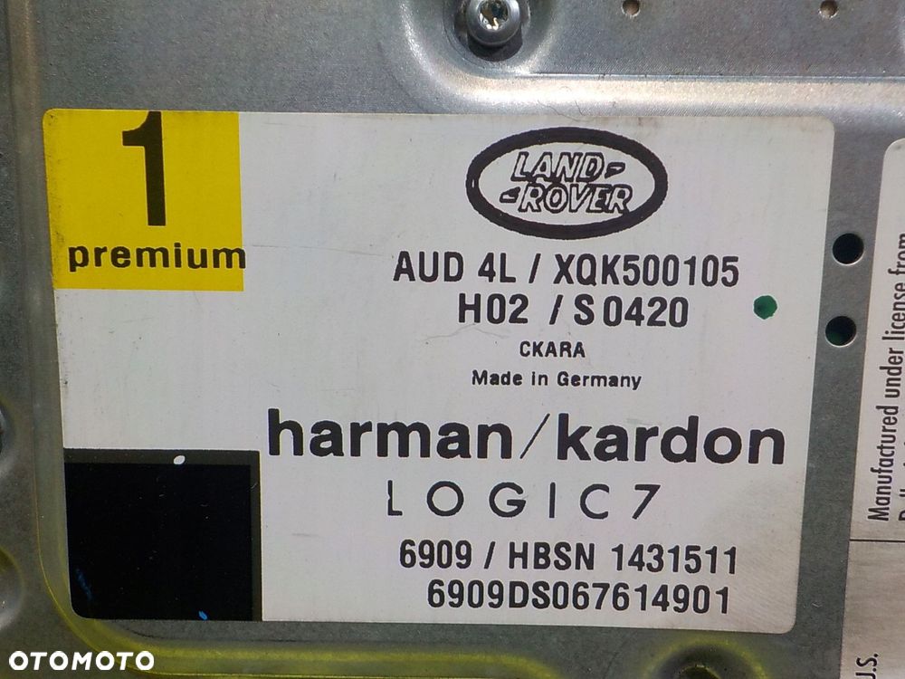 RANGE ROVER SPORT I LIFT 2.7 TDV6 wzmacniacz XQK500105 - 12