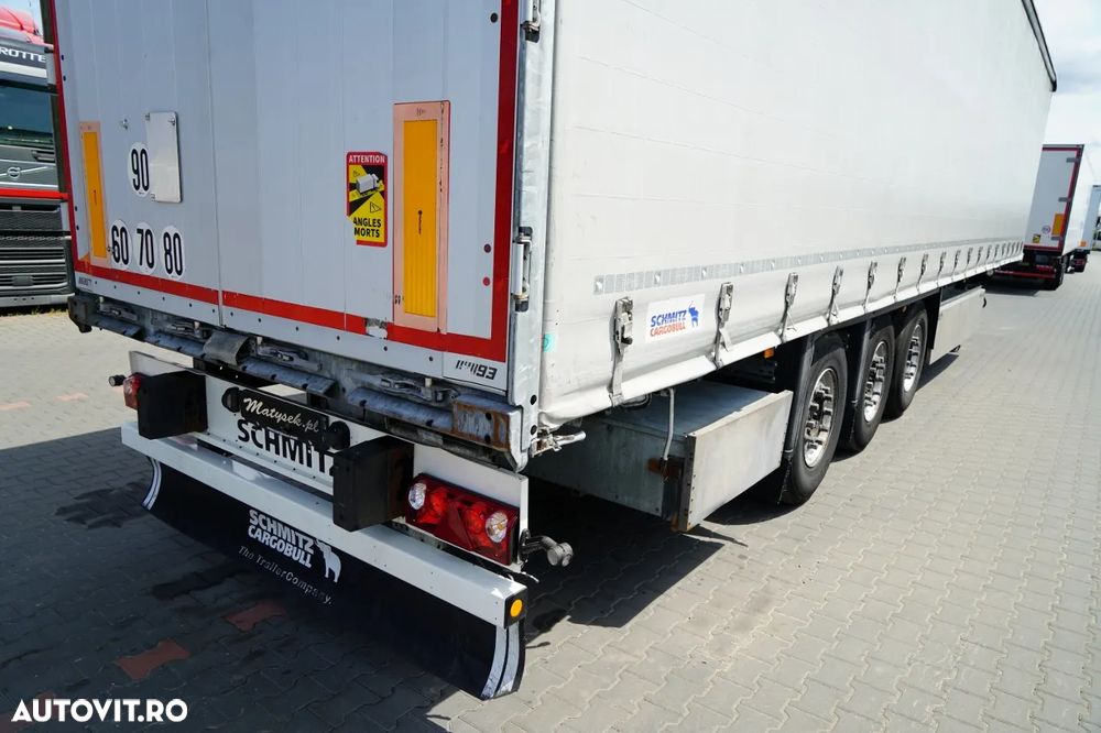 Schmitz Cargobull CORTINĂ / STANDARD / COȘ PENTRU PALEȚI / AXĂ RIDICATĂ / PRELATĂ RANFORSATĂ - 13