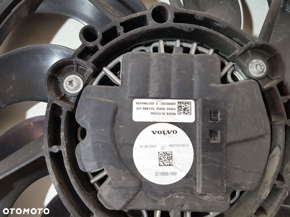 VOLVO C40 XC40 EC40 EX40 II 2 POLESTAR WENTYLATOR CHŁODNICY 31686169 ORYG - 3