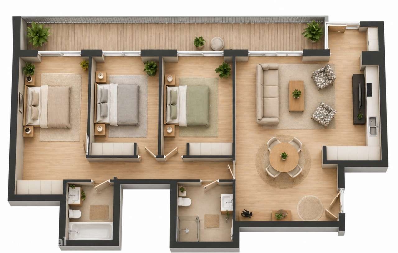 Apartamento T3 Venda em Lordelo,Paredes - Grande imagem: 3/5