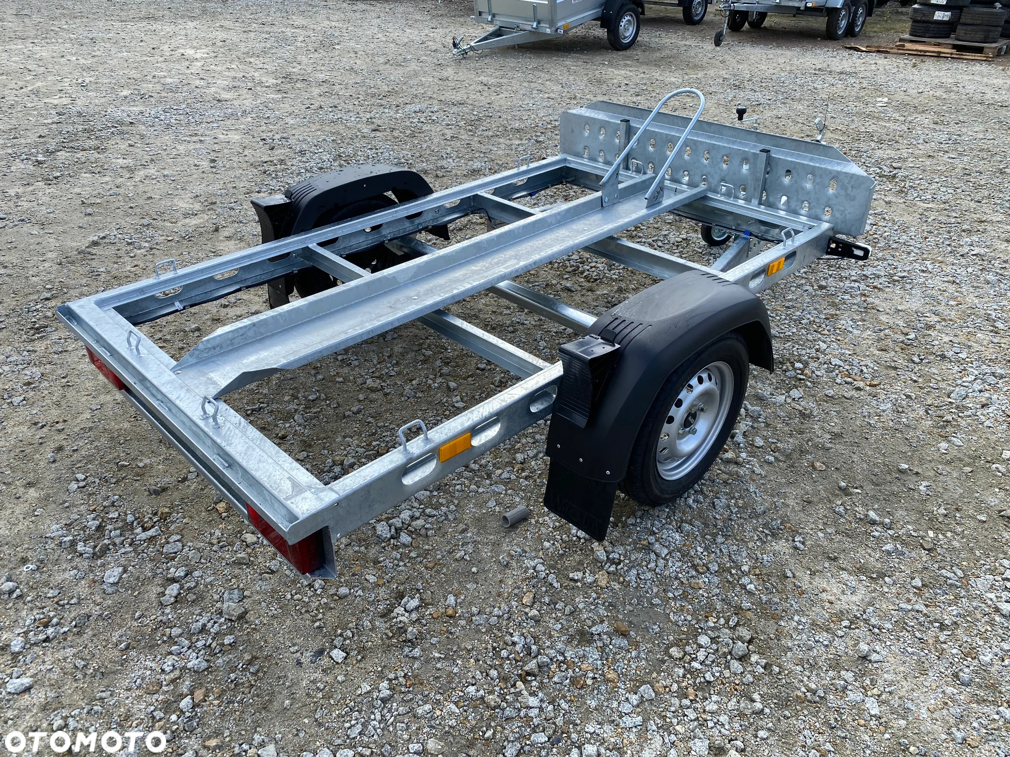 Wiola 220x130 cm MOTO N1 DO PRZEWOZU MOTOCYKLA PRZYCZEPA TYPU PREMIUM O PODWYŻSZONEJ WYTRZYMAŁOŚCI! MOCNA TŁOCZONA RAMA! | DOSTAWA | RATY | LEASING | - 5