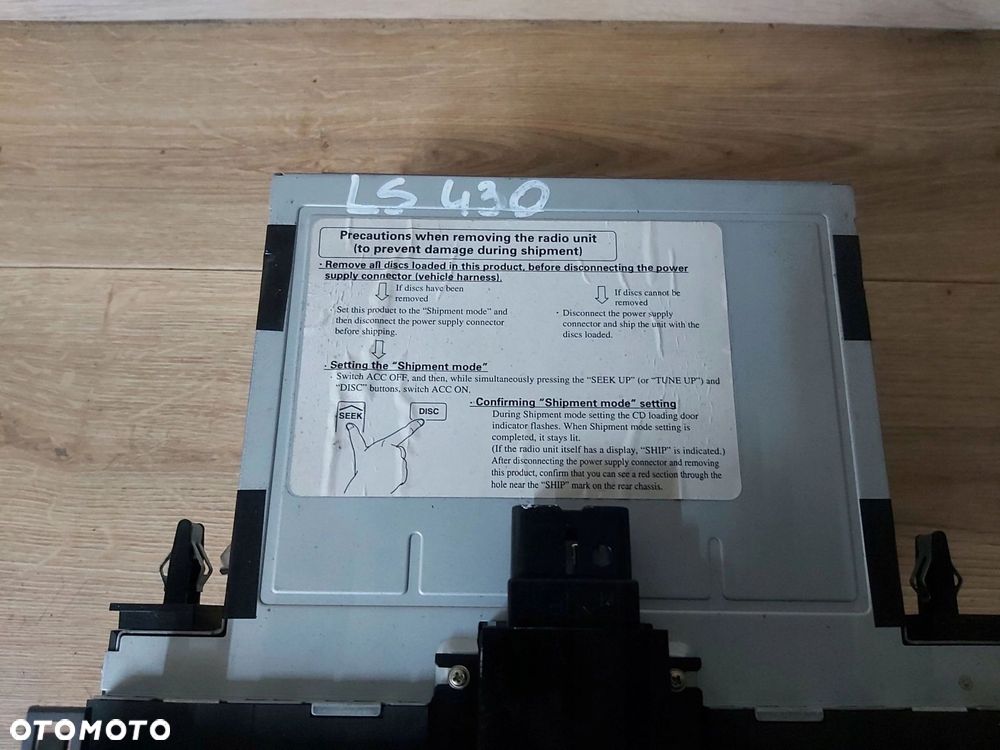 LEXUS LS III 430 radio kaseta zmieniarka CD 86120-50620 - 10