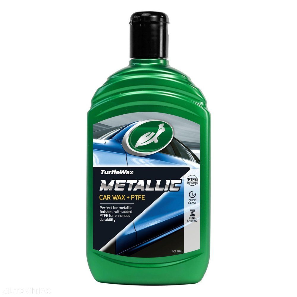 Ceara auto Turtle Wax FG8222 Metallic wax Ptfe 500ml pentru vopsele metalizate - 1