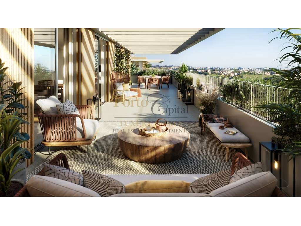 T2 Exclusivo no Centro da Maia | Varanda de 55 m² | Nascente/Poente - Grande imagem: 2/24