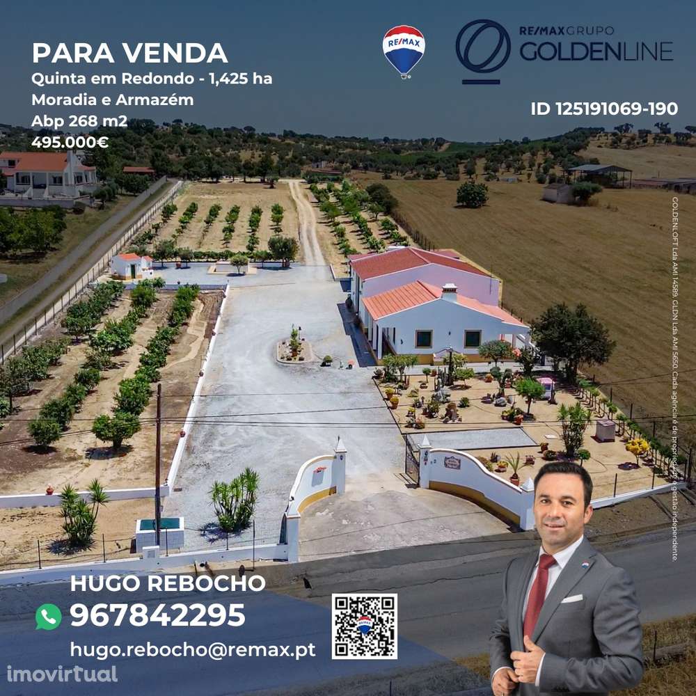 Quinta com 1,425 ha em Redondo - Grande imagem: 3/52