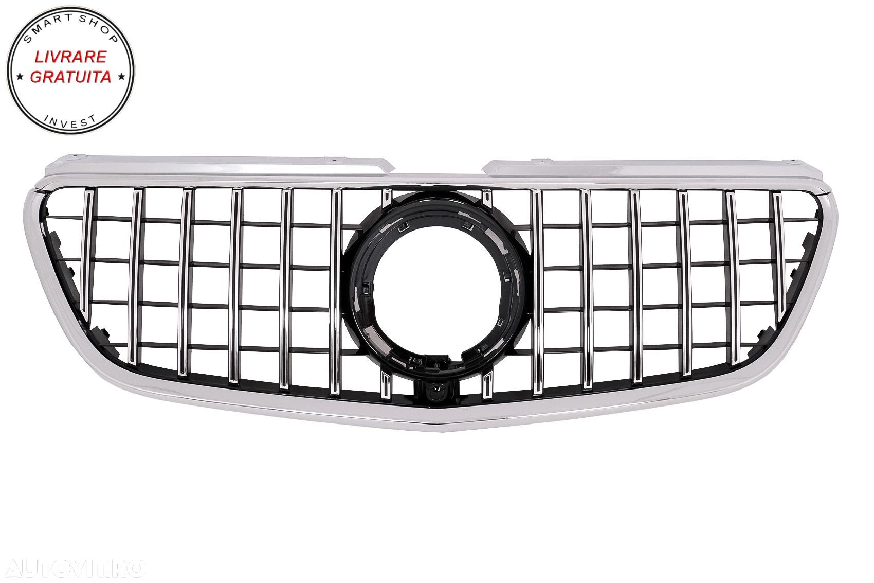 Grila Centrala Mercedes Vito (W447) (2020-up) GTR Panamericana Design Negru Crom- livrare gratuita - 1