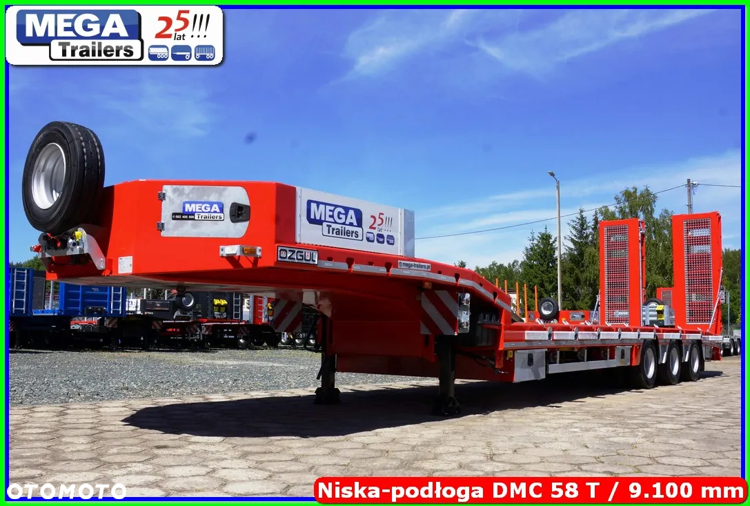 Mega Niskopodwozie 3 osie, 58 T DMC, dł. 910 cm, oś skrętna !!! - 15