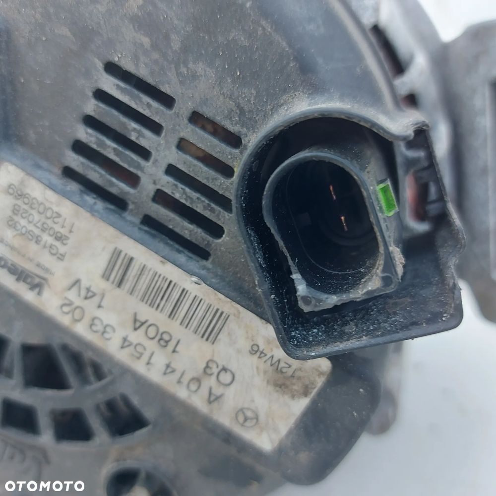 ALTERNATOR KOMPLETNY MERCEDES ML W166 SLK W172 R172 C W204 E W207 W212 CLS W218 S W221 SL W231 R231 R W251 ORYGINAL DEMONTAZ 0141543302 - 5