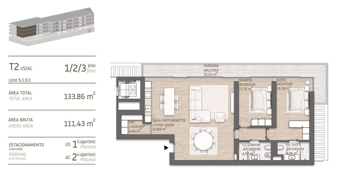 Apartamento T2 Venda em Quarteira,Loulé - Grande imagem: 2/18