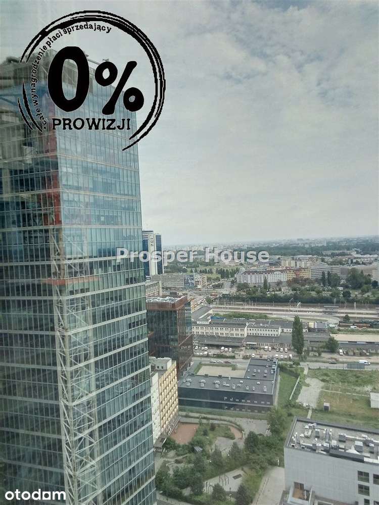 Panorama miasta zachody Słońca centrum metro kup