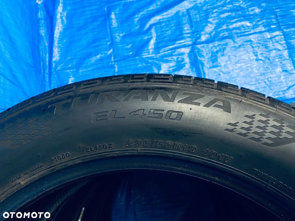 OPONA 19 OPONY LETNIE LATO KOMPLET OPON 4SZT BRIDGESTONE TURANZA EL450  235/55R19 101V BIEŻNIK 5,2MM ROCZNIK 2023R - 9