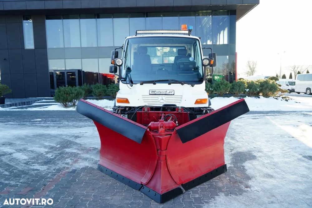 Mercedes-Benz UNIMOG U300 / 4X4 / BASCUNĂTOR 3 LATE / PLUG / MUNICIPAL / CUPLĂRI HIDRAULICE / EPS + AMBREIAJ - 2