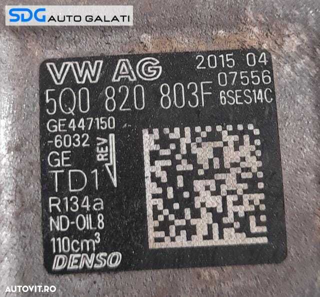 Compresor AC Aer Conditionat Clima Denso Skoda Octavia 3 2.0 TSI DKTB DHGA DLBA CHHA DKZA CHHB 2013 - 2017 Cod 5Q0820803F [N0776] - 7