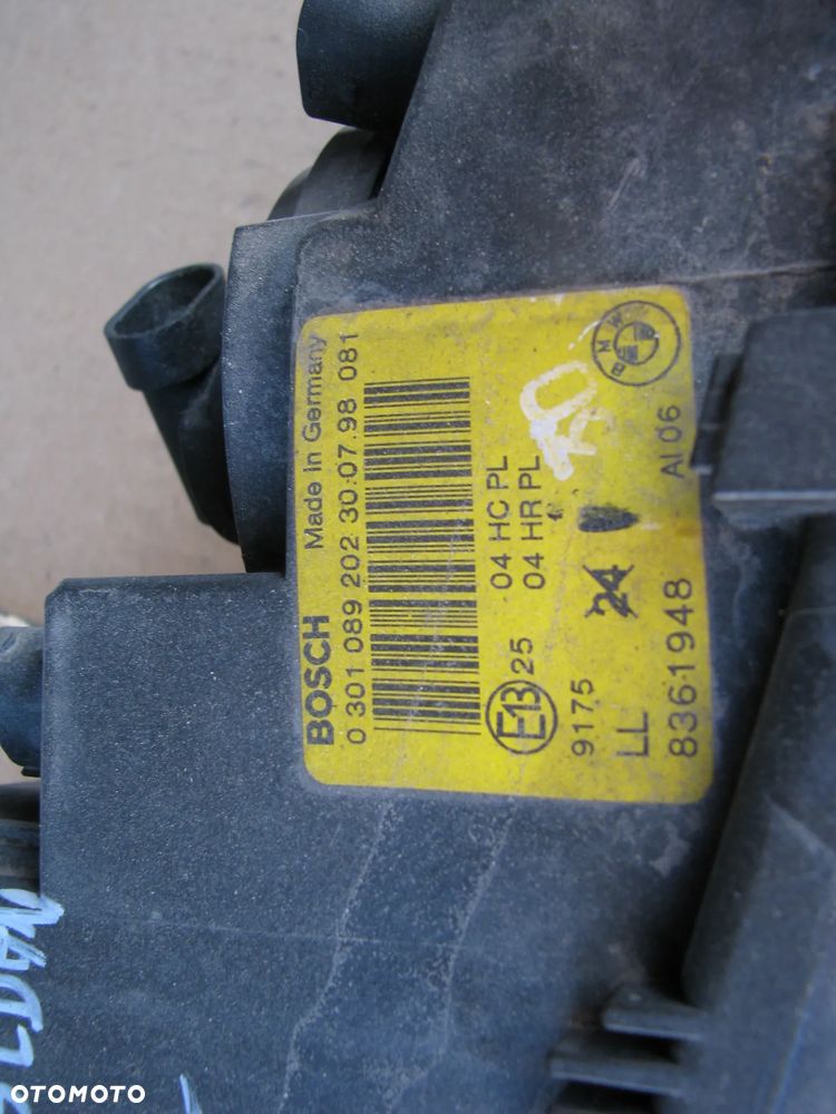 LAMPA PRAWY PRZÓD BMW E46 EUROPA BOSCH 0301089205 8361948 - 2