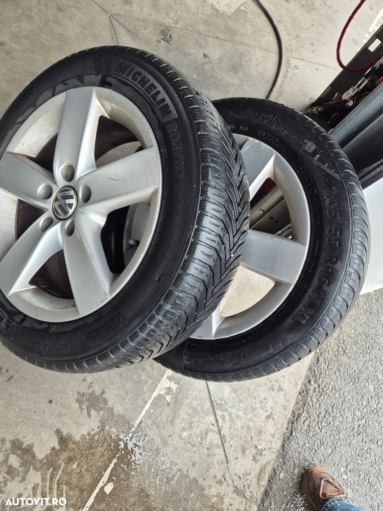 Set 4 Jante Aliaj VW 16" + Anvelope All Season 205/55 R16 (Michelin/Continental) - 7