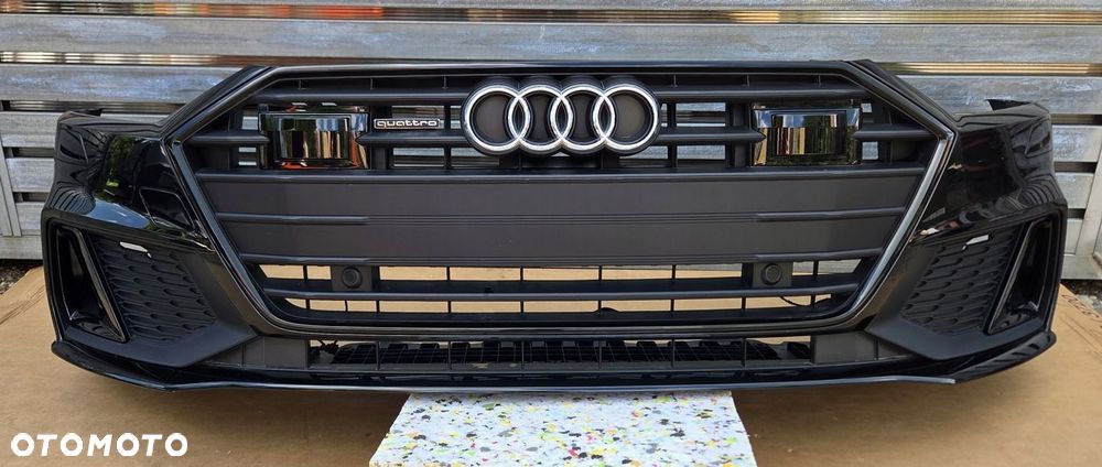 AUDI A7 C8 4K S-LINE LY9T ZDERZAK PRZÓD PRZEDNI 6 PDC KOMPLETNY W KOLOR - 1