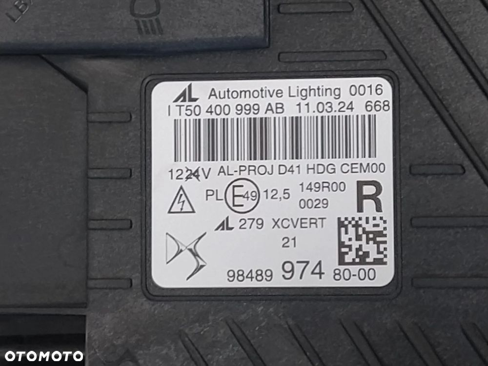 CITROEN DS4 CROSSBACK REFLEKTOR LAMPA PRAWY PRAWA PRZÓD PRZEDNIA DS MATRIX LED VISION ORYGINAŁ - 14