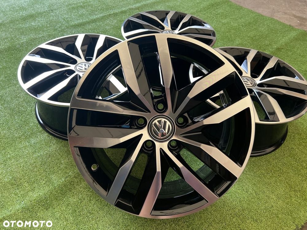 KOMPLET FELG FELGI ALU VW VOLKSWAGEN 5G0 GOLF TOURAN PASSAT 17 ORYGINALNE - 2