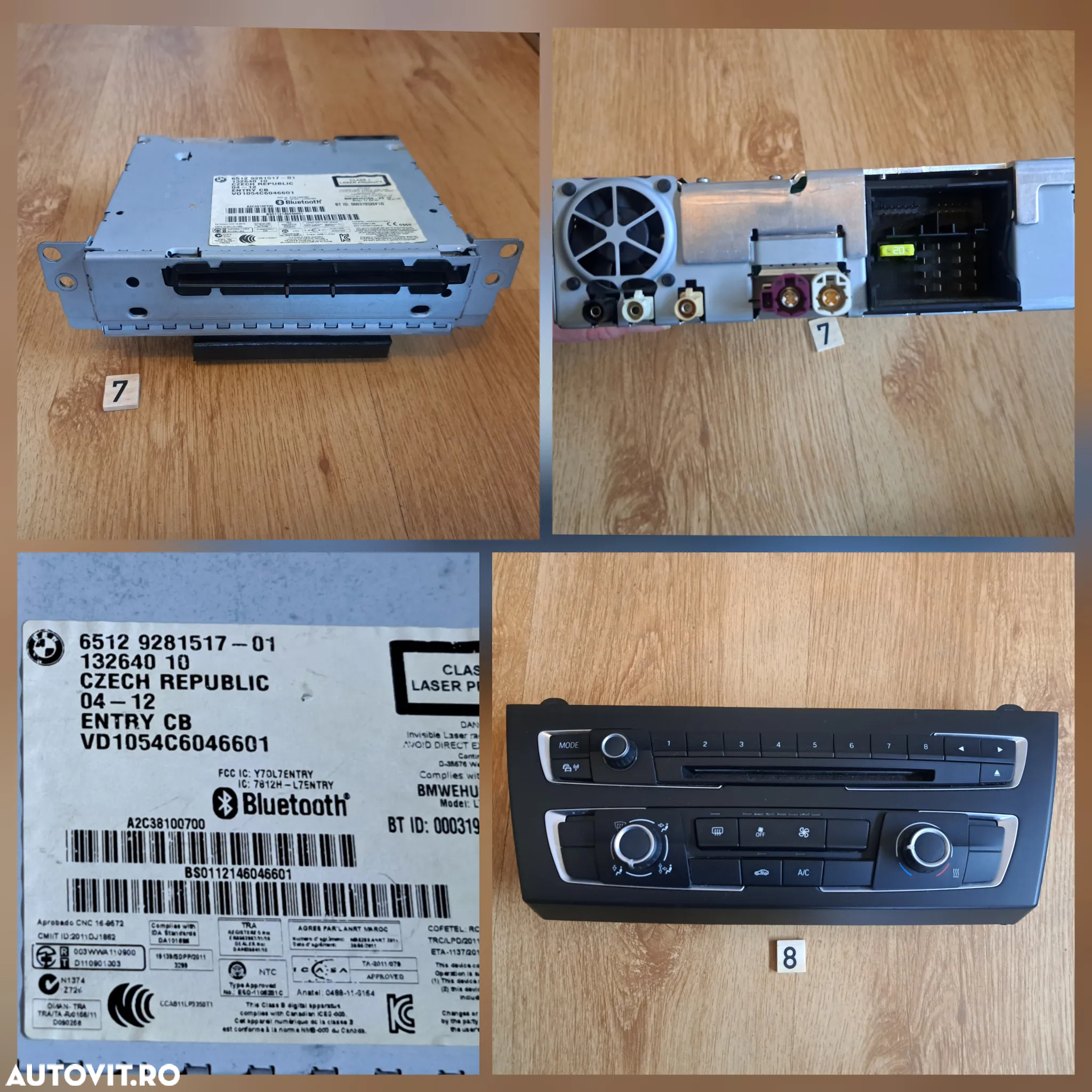BMW F21 Ceasuri bord grila ventilatie buton avarii sport eco esp joystick modul airbag navigatie radio c d bmw seria 1 2 3 4 x1 x3 x4 x5 F - 7