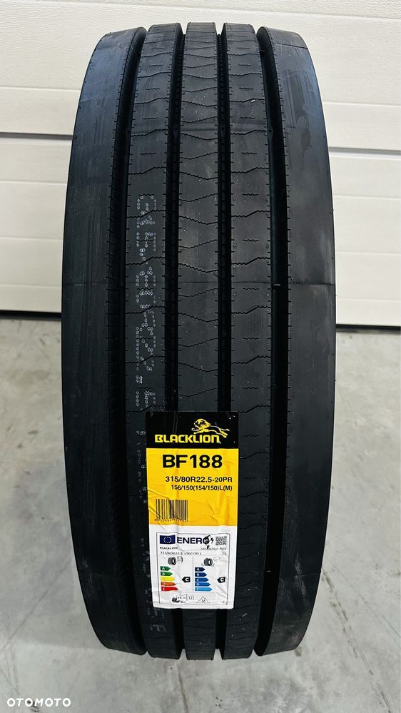 1190netto MOCNA OPONA 315/80 r22.5 BLACKLION BF188 Przód Black Lion