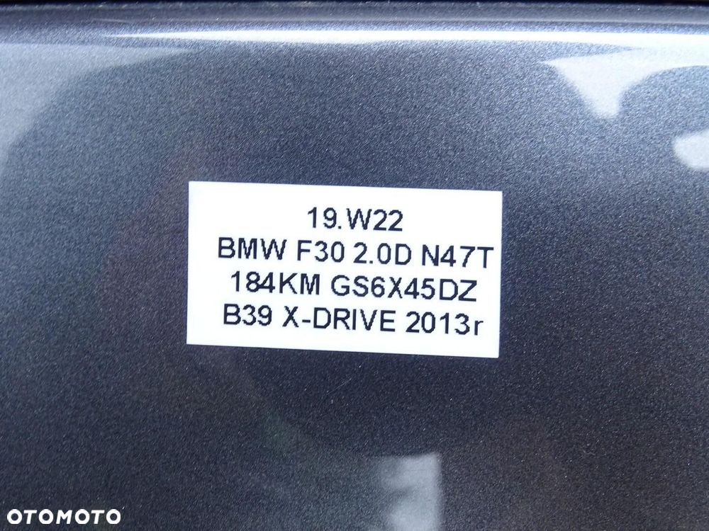 DRZWI PRAWY TYŁ PRAWE TYLNE MINERALGRAU B39 BMW F30 SERIA 3 11-18r - 14