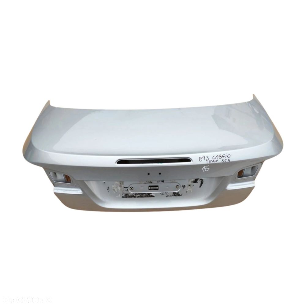 KLAPA BAGAŻNIKA TYŁ TYLNA BMW SERIA 3 E93 CABRIO 354 TITANSILBER - 1