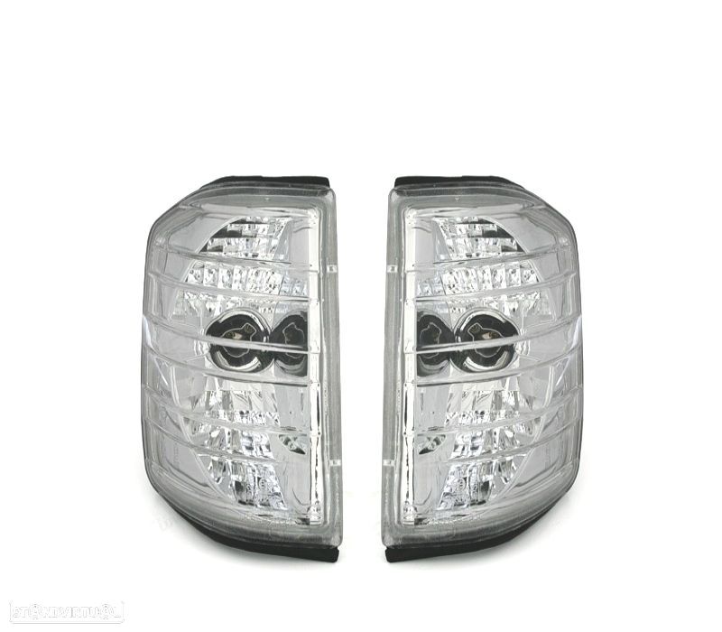 PISCAS FRONTAIS CRISTAL PARA MERCEDES W201 SERIES 190 82-93 CROMADOS - 5