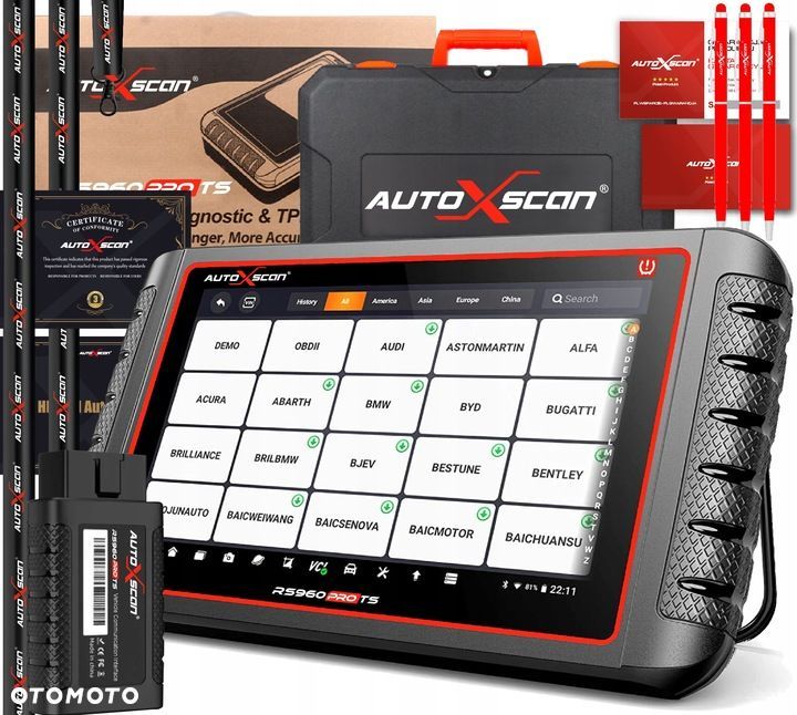 TESTER DIAGNOSTYCZNY DIAGNOSKOP FULL RS960 PRO TS TPMS POLSKI AUTOXSCAN - 1