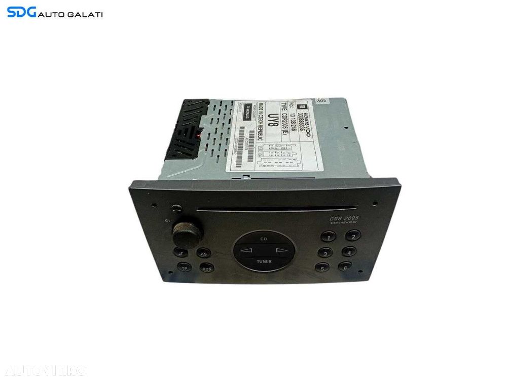 Radio CD Player CD30 MP3 Opel Astra H 2004 - 2010 Cod 330886636 [LR0916] - 2