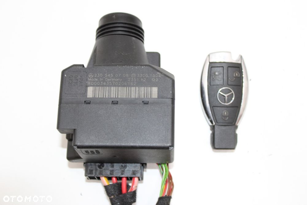 Kluczyk stacyjka komplet OE Mercedes SL R230 W230 A2305450708 Q2 - 11