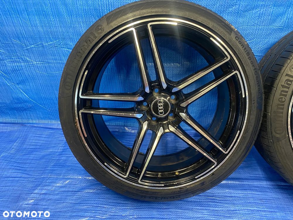 KOŁA KOŁO 21 FELGA ALUMINIOWE ALUSY 21"x 9,5J ET35  5X112; 66,6mm KOŁA NA SZTUKI ; OPONY CONTINENTAL ; AUDI Q7 ORYGINAŁ - 5