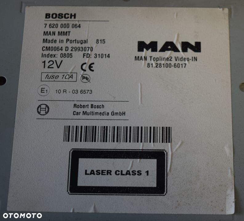 Radio MAN EURO 6 12v NAVI - 2