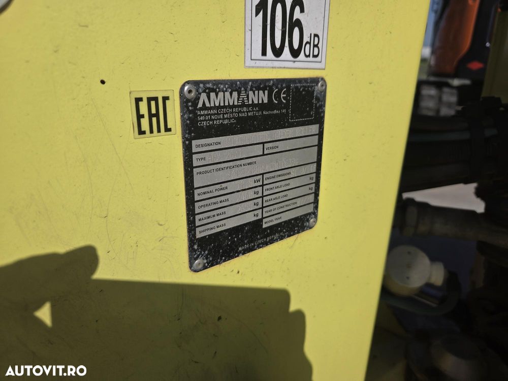 Ammann 2,65tone, latime tambur 1,2m, 2021, 259h, motor Kubota 31CP, lung 2,1m, intoarce in 2,5m, posibilitate leasing 3ani, CA NOU-PROMOTIE 19.900 EUR+Tva - 24