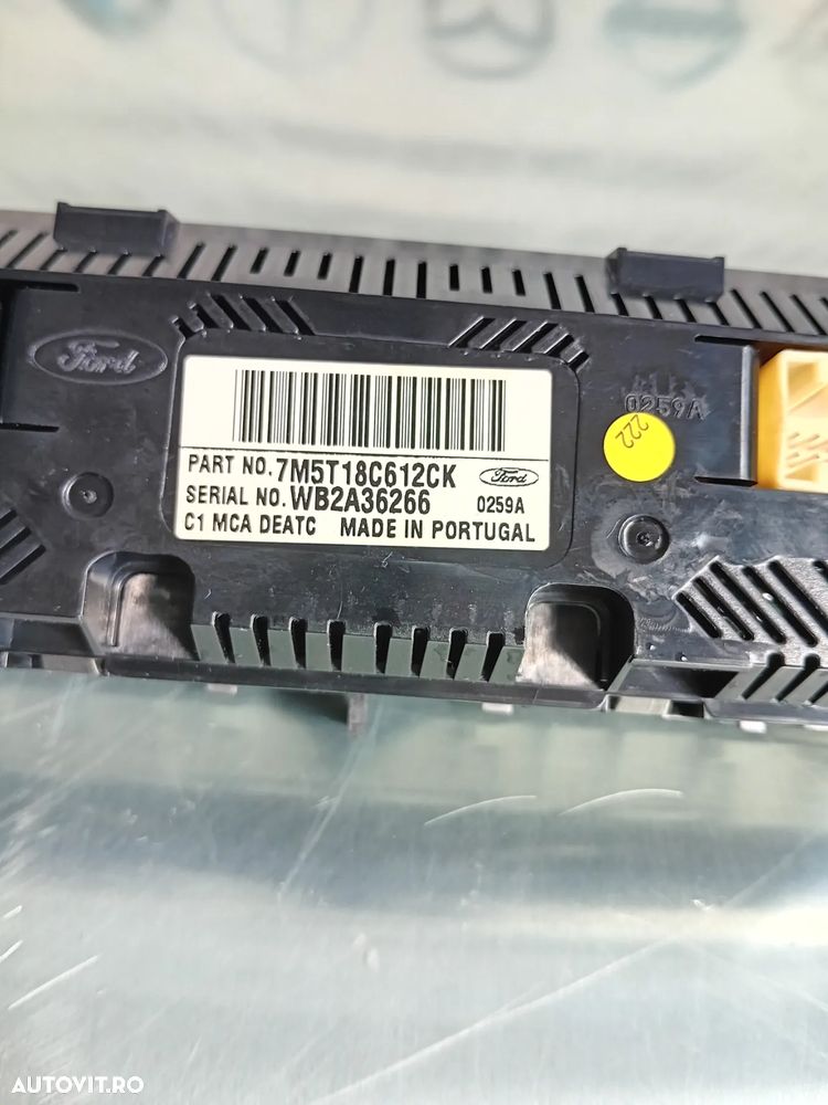 Panou Modul Comenzi Clima Climatronic Ford Kuga 1 I An 2008-2013 Cod 7M5T-18C612-CK - 6