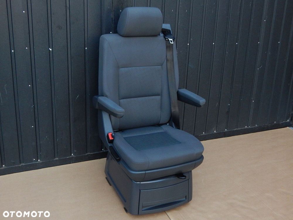vw t5 t6 multivan fotel obrotowy tył podłokietnik antracyt ładny - 3