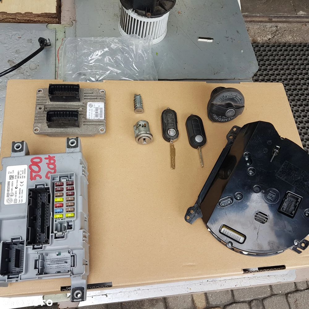 STEROWNIK komputer bsi kluczyk 2 szt zestaw startowy silnika od SKRZYNI AUTOMATYCZNEJ robot selespeed FIAT 500 fiorino grande punto evo mito idea musa ypsilon doblo bravo II panda MAGNETI MARELLI IAW5SF9.MS 51847332 - 28