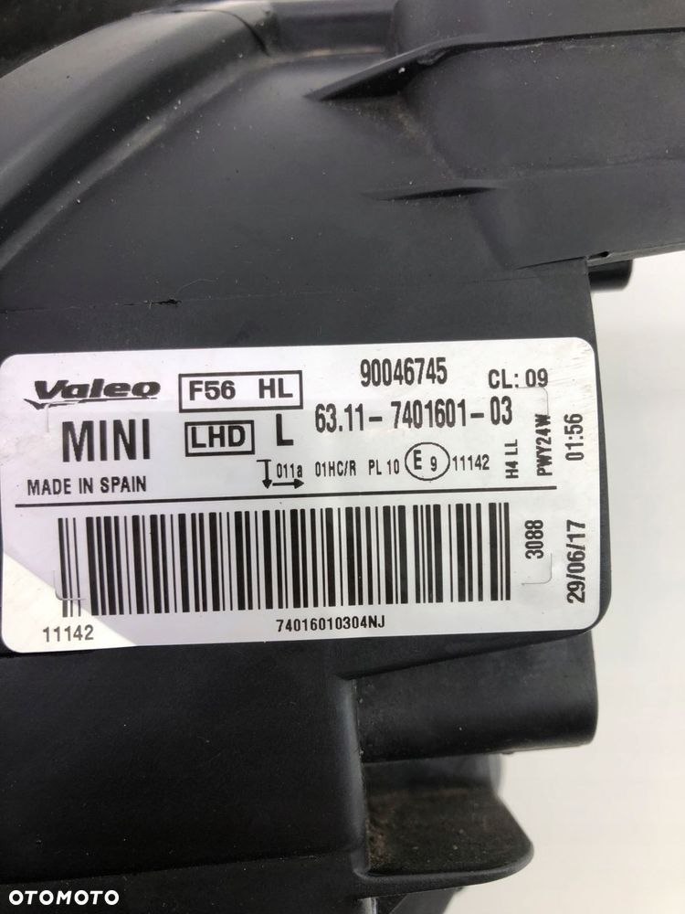 MINI F54 CLUBMAN LEWA LAMPA KOMPLETNA EUROPA 7401601 - 10