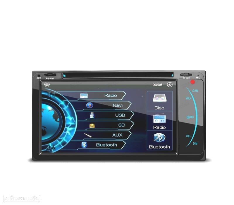AUTO RADIO 2DIN GPS 7" HD TÁCTIL PARA TOYOTA BLUETOOTH USB SD - 1