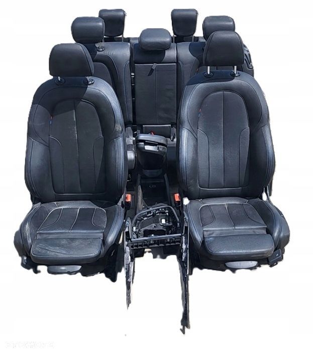 bmw f46 fotele siedzenia środek kanapa skóra m-pakiet 7 osób - 1