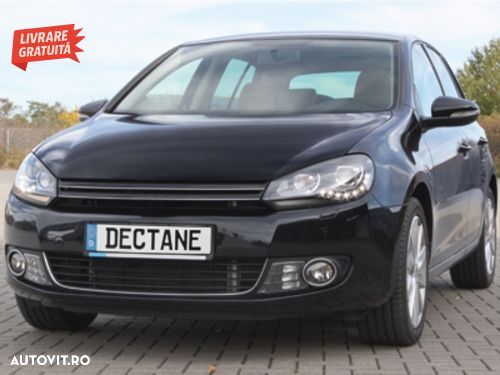 Faruri LED VW Golf 6 VI (10.2008-2012) DAYLIGHT DRL GTI Look Negru- livrare gratuita - 12