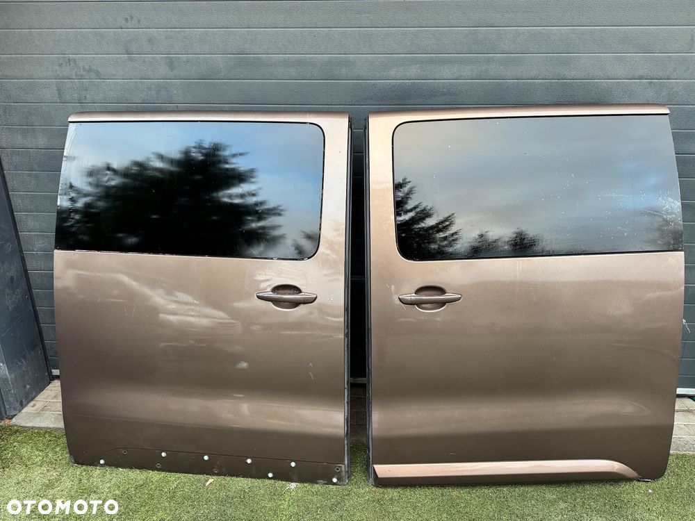 DRZWI ELEKTRYCZNE PRAWE LEWE PRZESUWNE PEUGEOT EXPERT III JUMPY PROACE KOMPLETNE DEMONTAŻ - 1