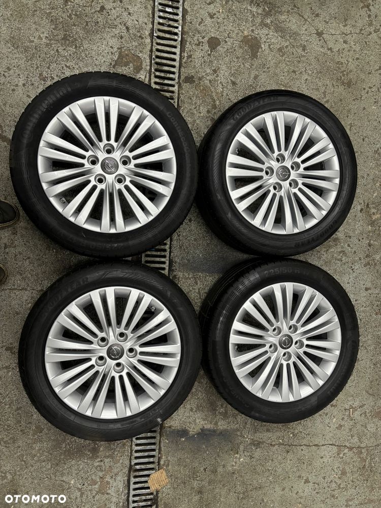 Alufelgi z Oponami Letnimi Opel 5x115 17x7J 225/50/17 GoodYear Continental - 1